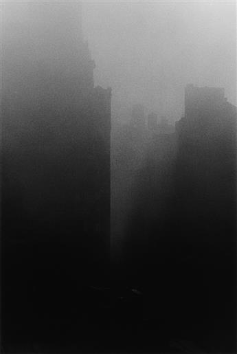 WOLF VON DEM BUSSCHE (1934-2014) A suite of 12 atmospheric photographs of the World Trade Center and Washington Square, New York City.